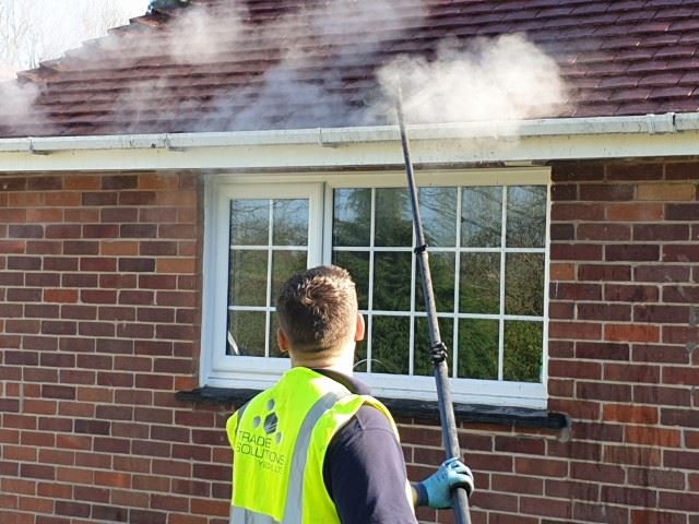 Roof cleaning steam cleaning in Yeovil - Trade Solutions Yeovil Ltd